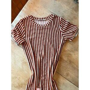 Scotch & Soda Women's Dress Size Small Terry Cloth with Red/White/Black stripes